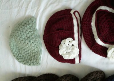 Bonnets en crochet